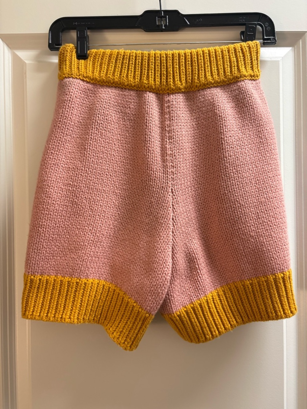 BLANCA - Pink and Mustard Knit Women's Shorts